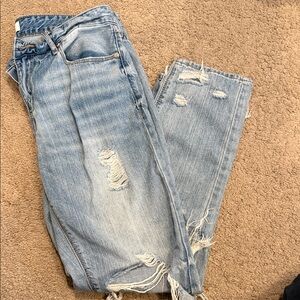 Pistola Light Blue Distressed Straight/Boyfriend Jeans